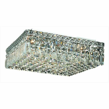 LIGHTING BUSINESS 2032F16C-RC 16 L x 16 W x 5.5 H in. Maxim Collection Flush Mount - Royal Cut, Chrome Finish LI638091